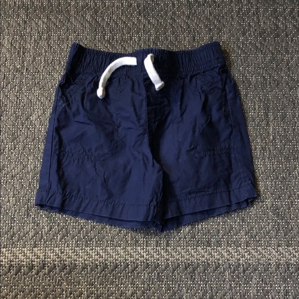 Sears Navy Drawstring Athletic Shorts with White Tie